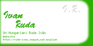 ivan ruda business card