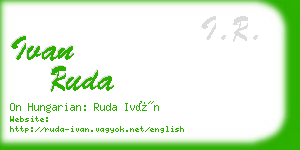 ivan ruda business card